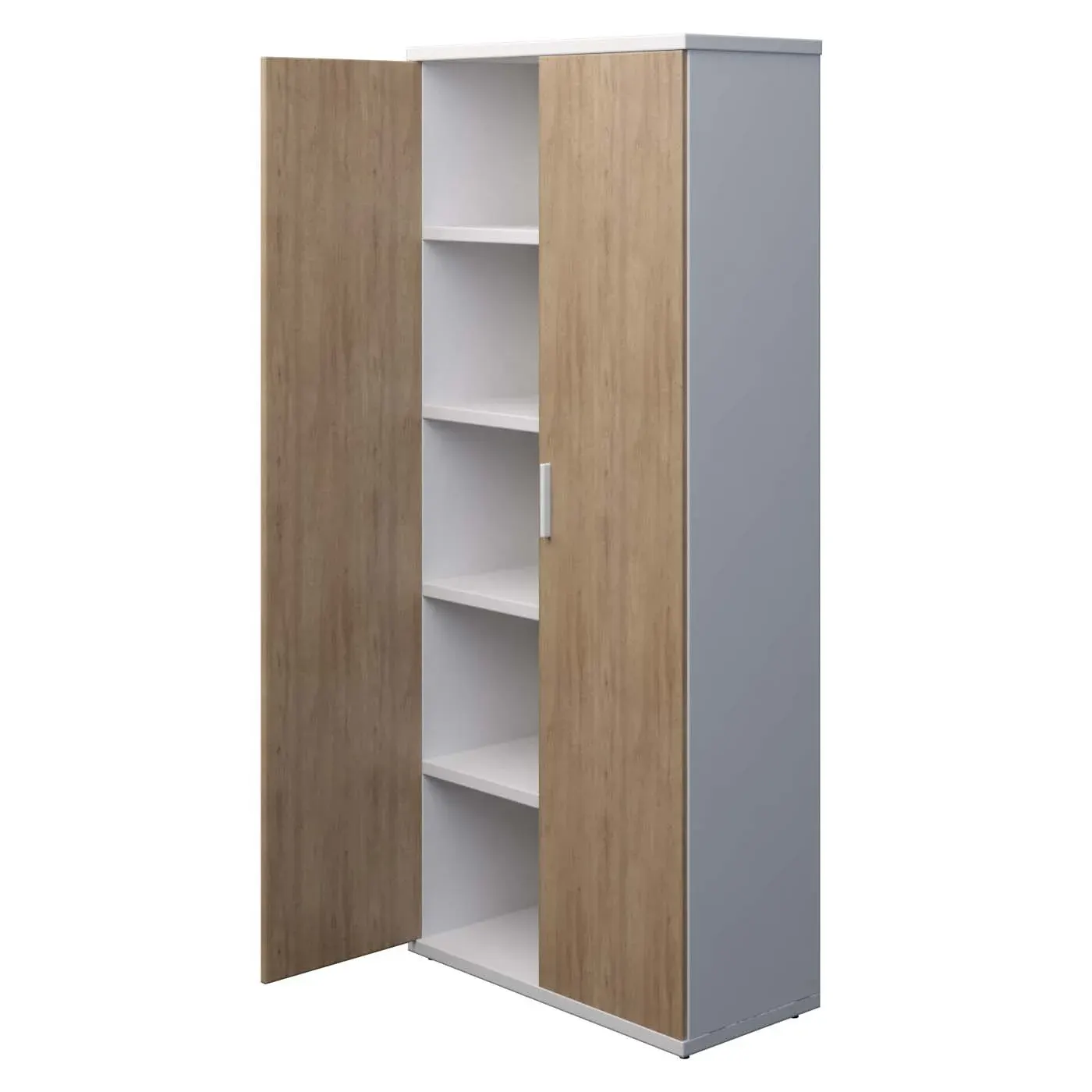 LIBRERO VERTICAL 5 SPACIOS CONPUERTAS — foto 1